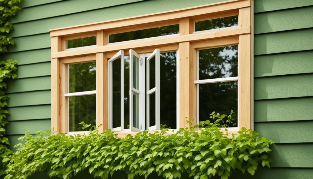 fensterleisten aussen Holzoptik